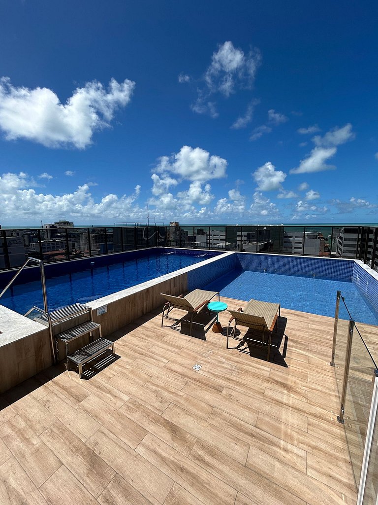 Melhores Flats - Magnífico, pertinho do mar