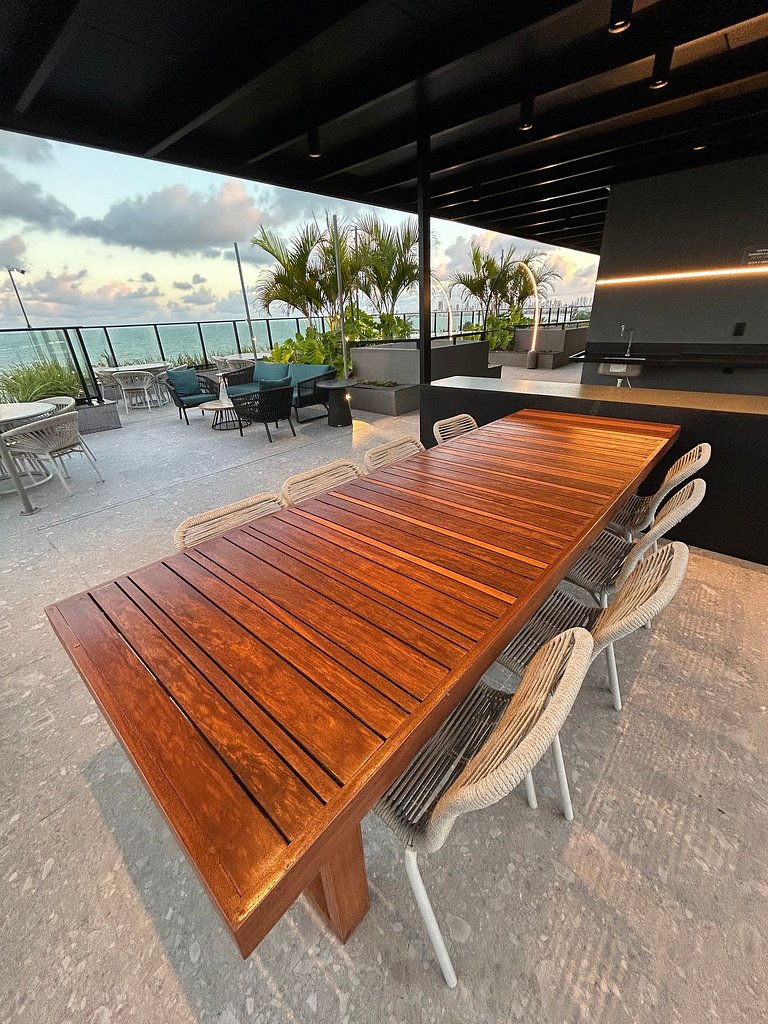 Melhores Flats - Luxuoso, beira-mar