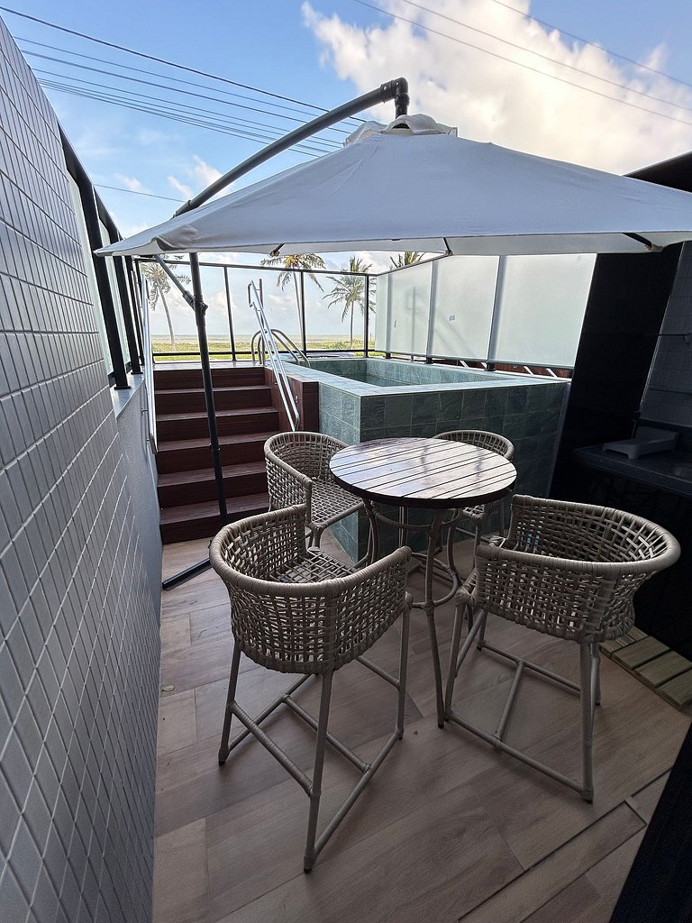 Melhores Flats - Luxuoso, beira-mar