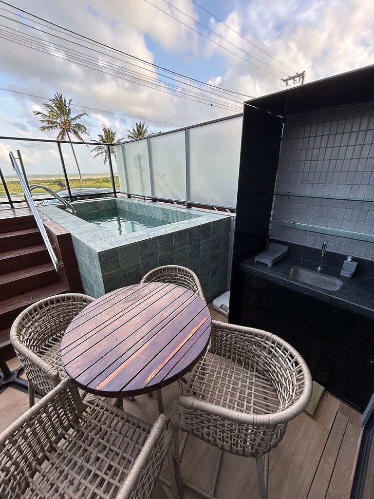 Melhores Flats - Luxuoso, beira-mar