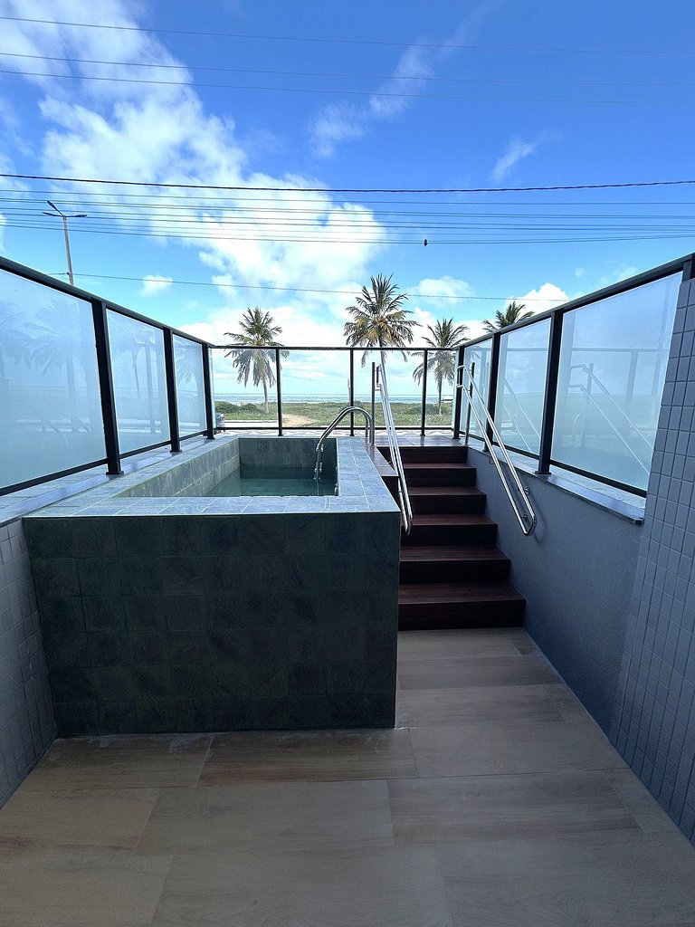 Melhores Flats - Piscina privativa, frente ao mar