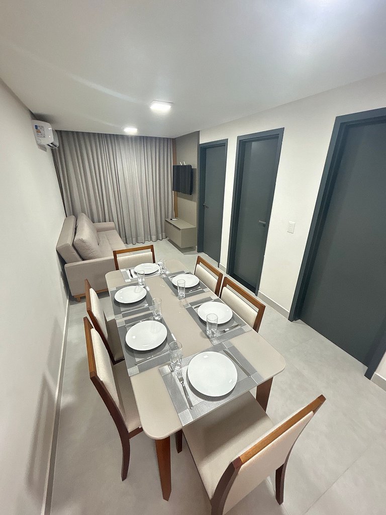 Melhores Flats - Jacuzzi privada, beira-mar, 2 qto