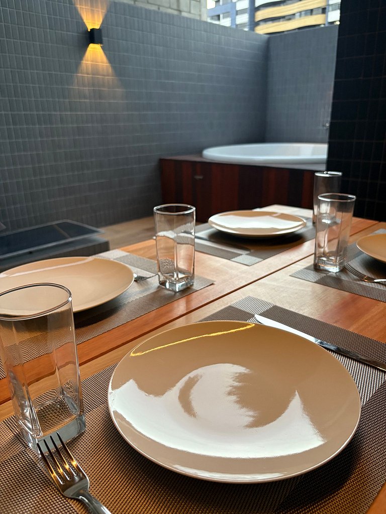 Melhores Flats - Jacuzzi privada, beira-mar, 2 qto