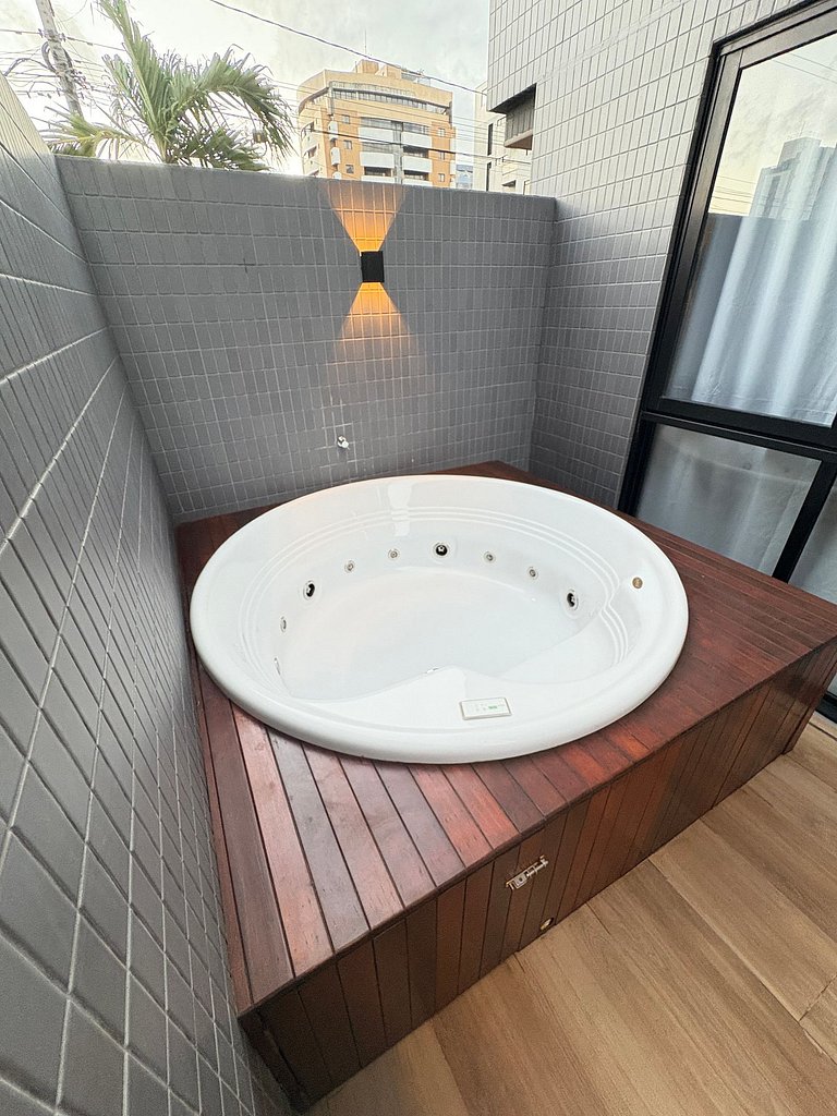Melhores Flats - Jacuzzi privada, beira-mar, 2 qto