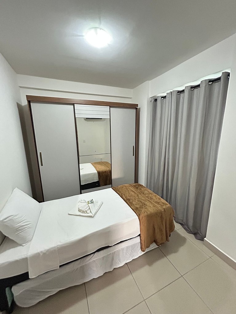 Melhores Flats - 2 quartos, 1 suíte, 500m do mar