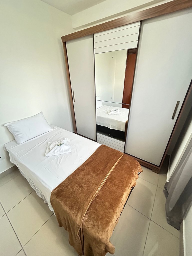 Melhores Flats - 2 quartos, 1 suíte, 500m do mar