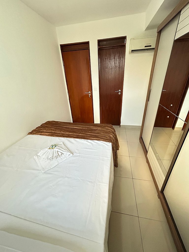 Melhores Flats - 2 quartos, 1 suíte, 500m do mar