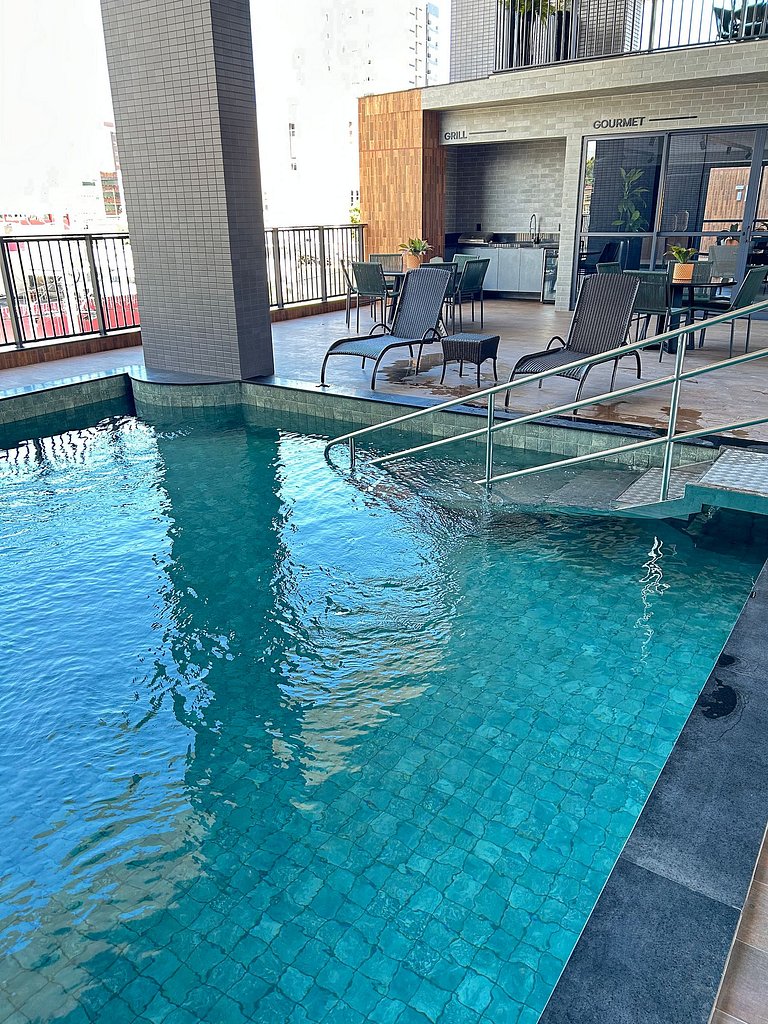Melhores Flats - Piscina aquecida, perto do mar
