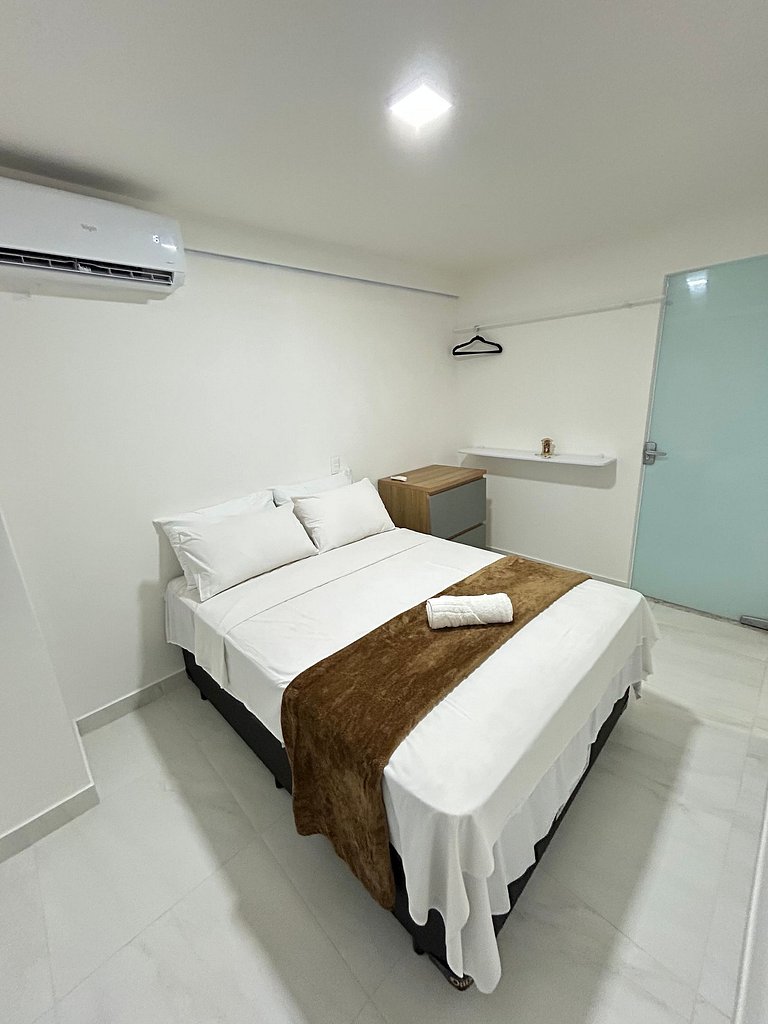Melhores Flats - 2 quartos, 1 suíte, 350m do mar
