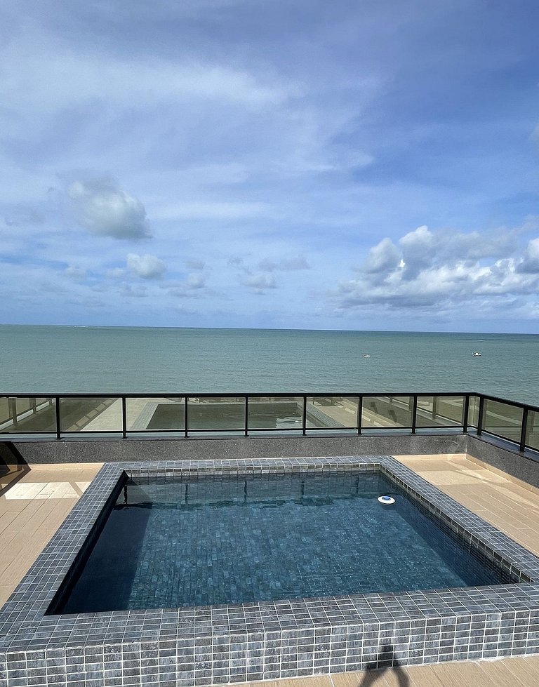 Melhores Flats - Espaçoso, pé na areia do mar