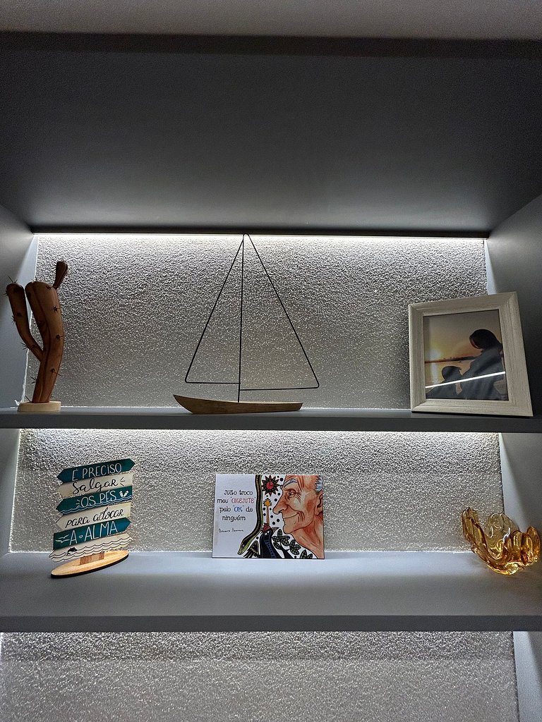 Melhores Flats - Espaçoso, pé na areia do mar