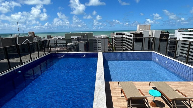 Melhores Flats - Estiloso, pertinho do mar