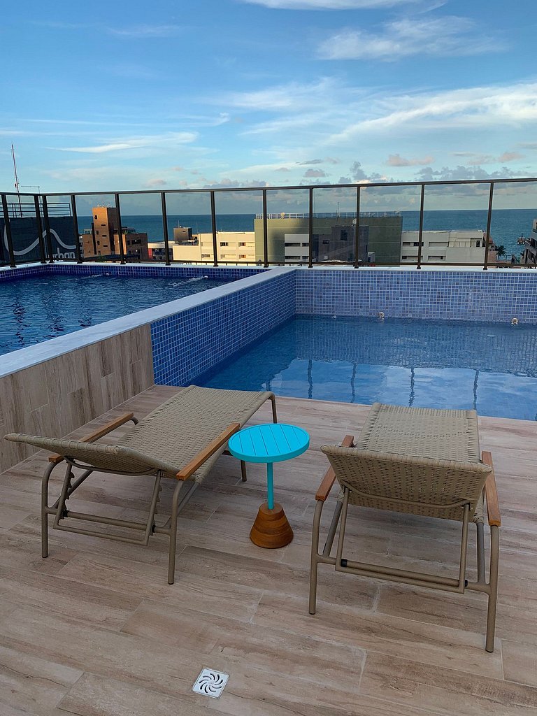 Melhores Flats - Elegante, a 300m do mar