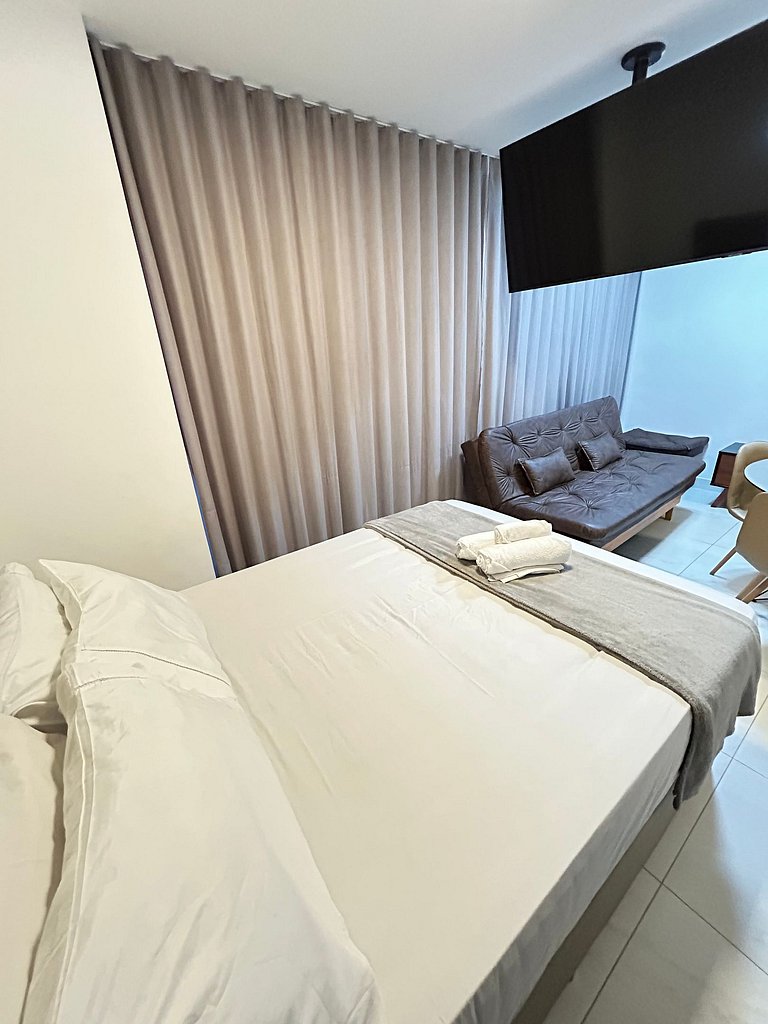 Melhores Flats - Elegante, a 300m do mar