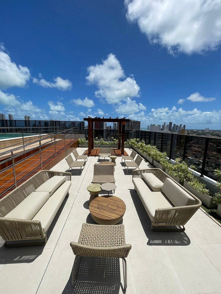 Melhores Flats - Linda vista, a 10min da praia