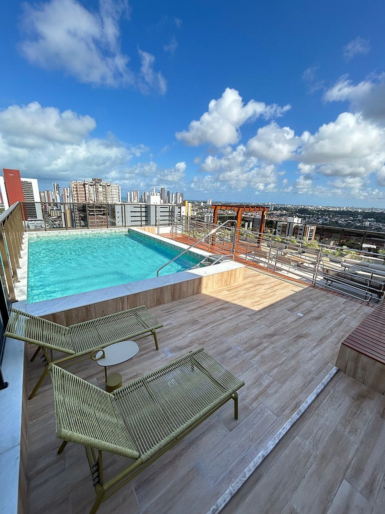 Melhores Flats - Linda vista, a 10min da praia